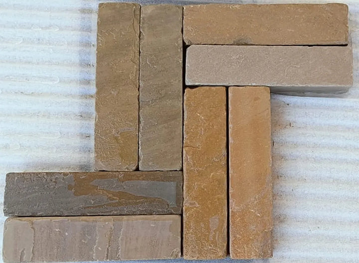 Raj Green Sandstone Tumbled Pavers