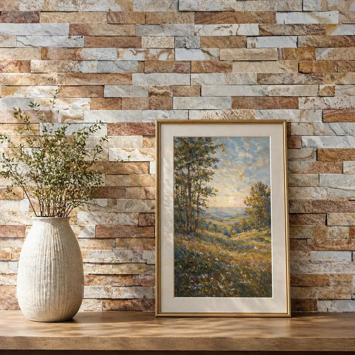 Autumn Sparkle Quartz Split Face Tiles Cladding 550 x150 | Paving Slabs UK