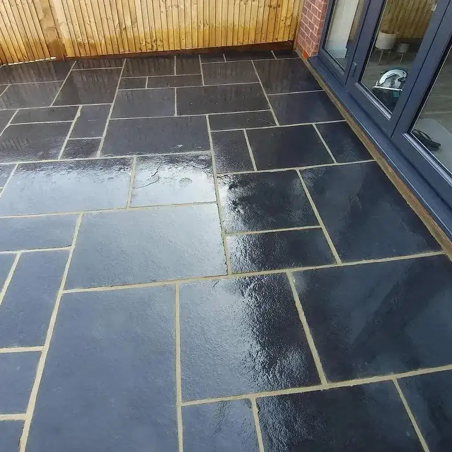Cheap Paving Slabs Kadapha Black Limestone Patio Slabs Paving Slabs UK