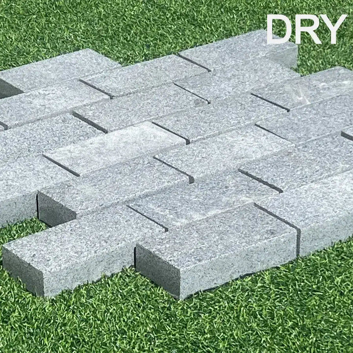 sawn granite setts mid grey 200 x 100 x 50