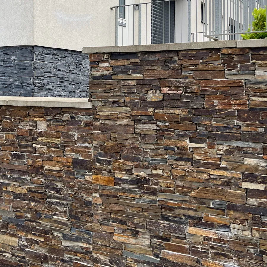 Multicolour Slate Stone Cladding Z Tiles Clad Panels | Paving Slabs UK