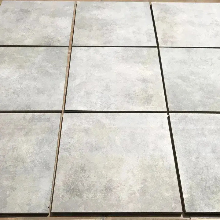 ash porcelain paving 600 x 600 slabs