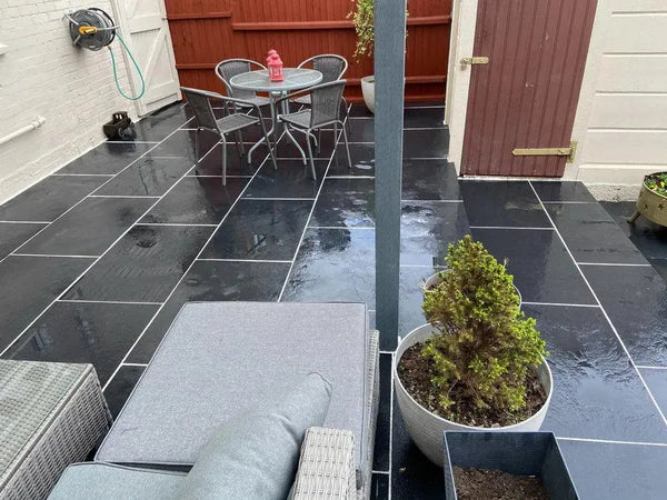 black limestone paving 900 x 600