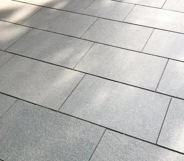 blue grey granite paving