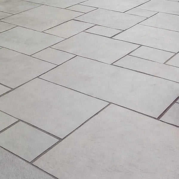 dove grey limestone paving patio slabs