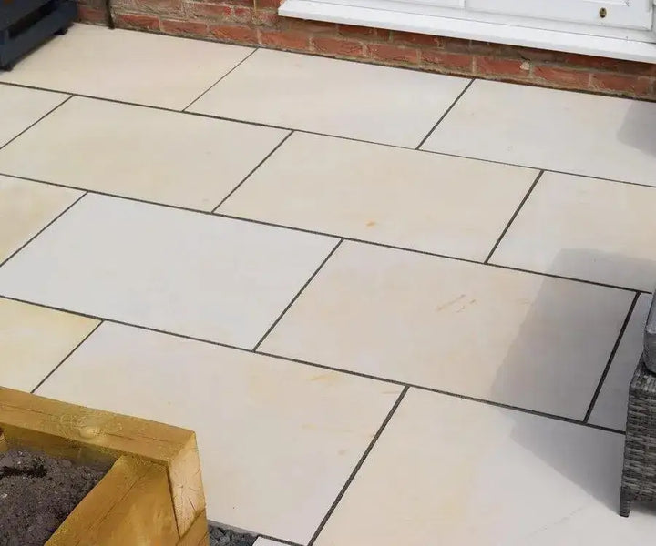mint smooth Indian sandstone slabs 900 x 600