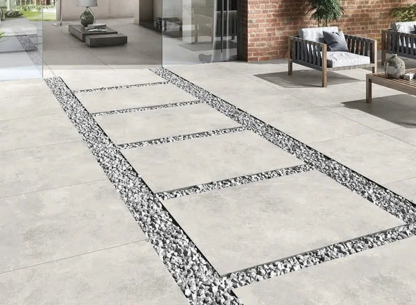 ash porcelain paving slabs