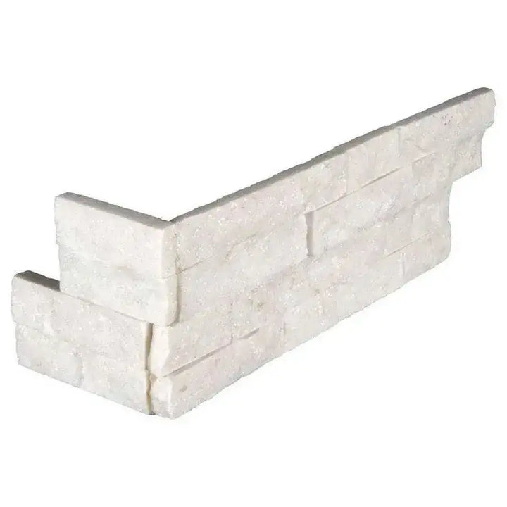 sparkle white split face tiles